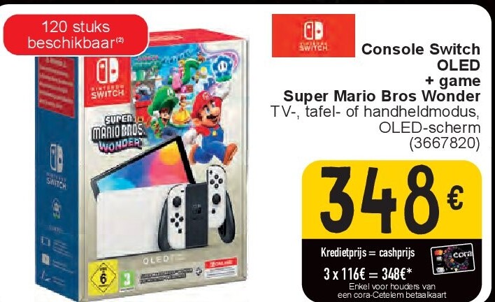 Console Switch OLED + game Super Mario Bros Wonder