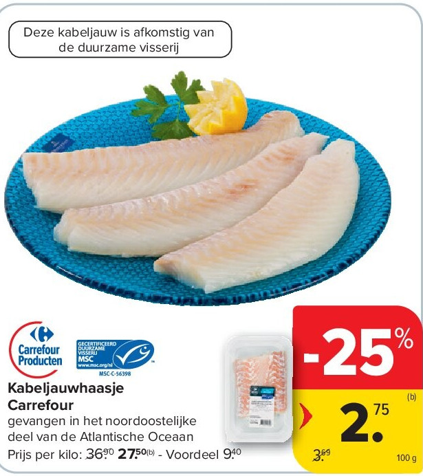 Kabeljauwhaasje Carrefour