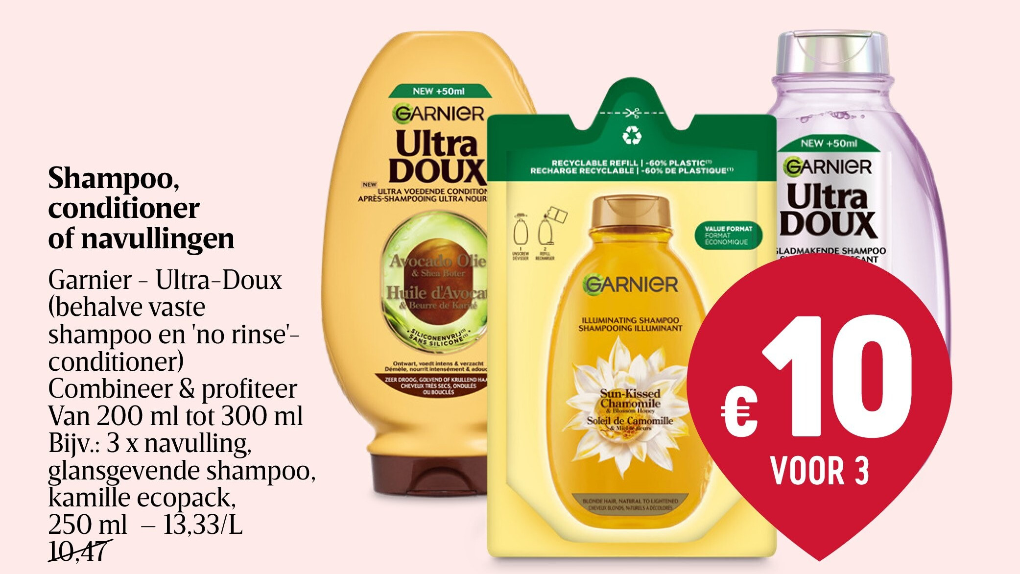 Shampoo, conditioner of navullingen