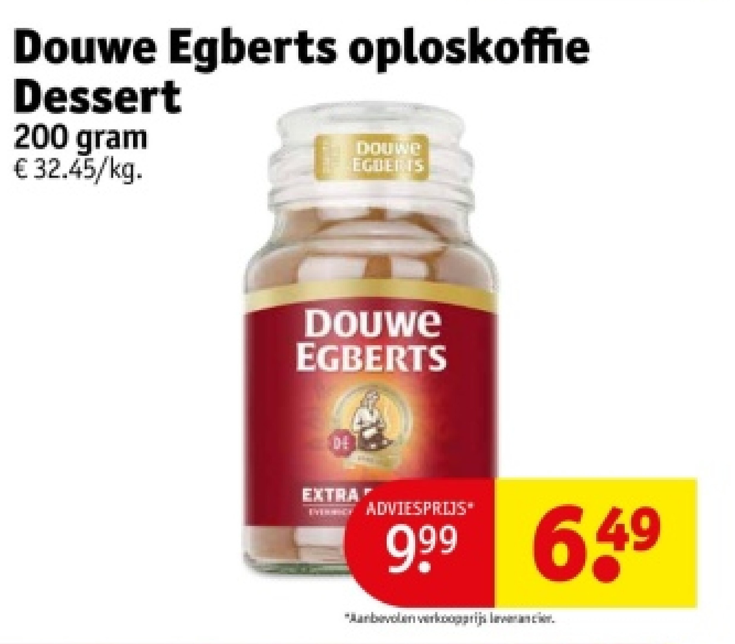 Douwe Egberts oploskoffie Dessert