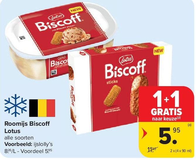 Roomijs Biscoff Lotus