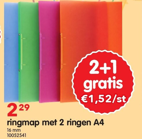 ringmap met 2 ringen A4