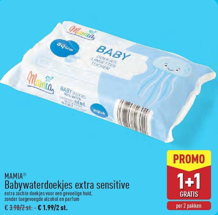 Babywaterdoekjes extra sensitive