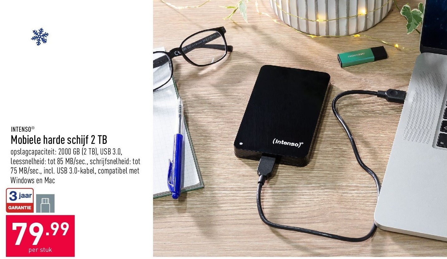 Mobiele harde schijf 2 TB