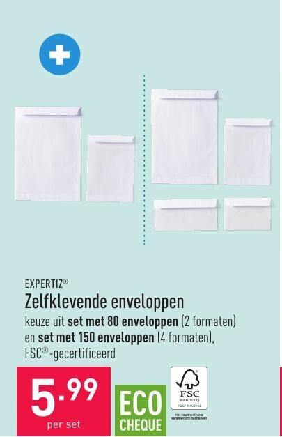 Zelfklevende enveloppen