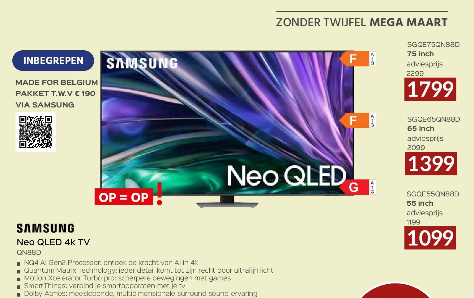 Samsung Neo QLED 4k TV QN88D