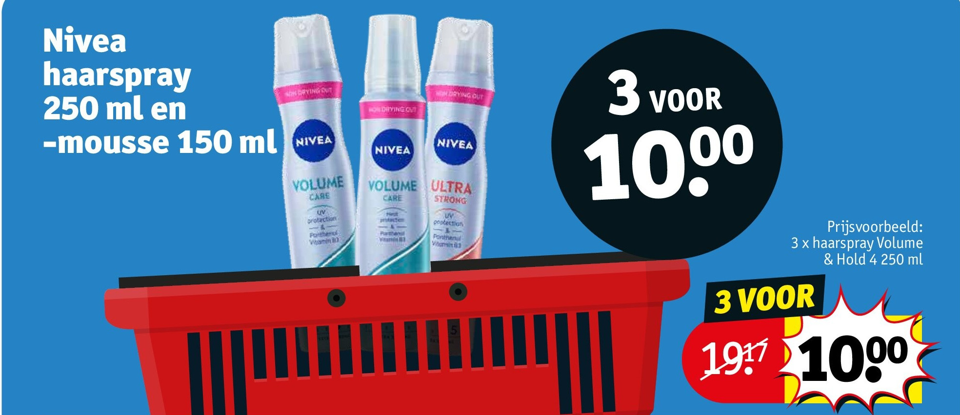 Nivea haarspray 250 ml en -mousse 150 ml