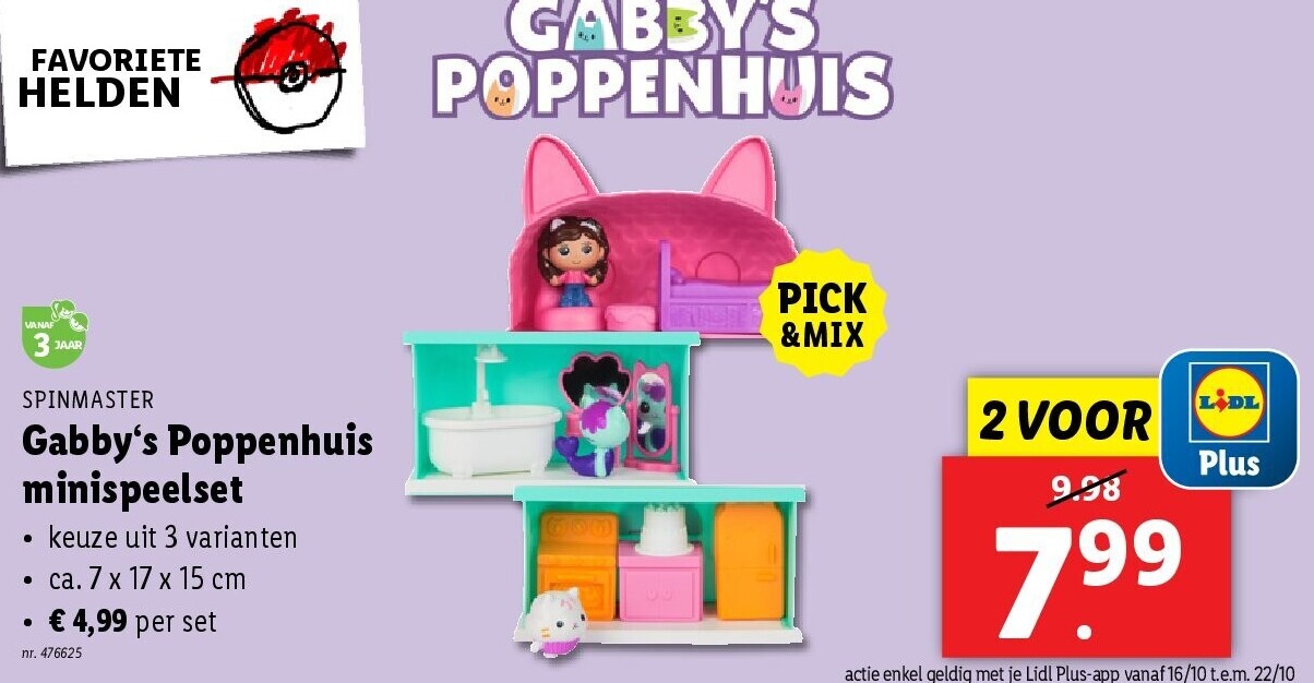 Gabby‘s Poppenhuis minispeelset