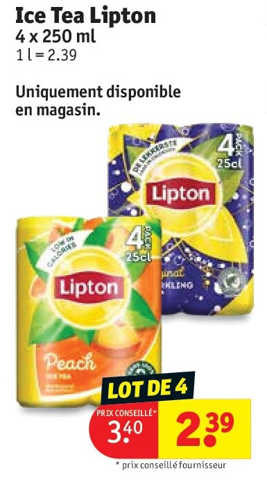Ice Tea Lipton 4 x 250 ml