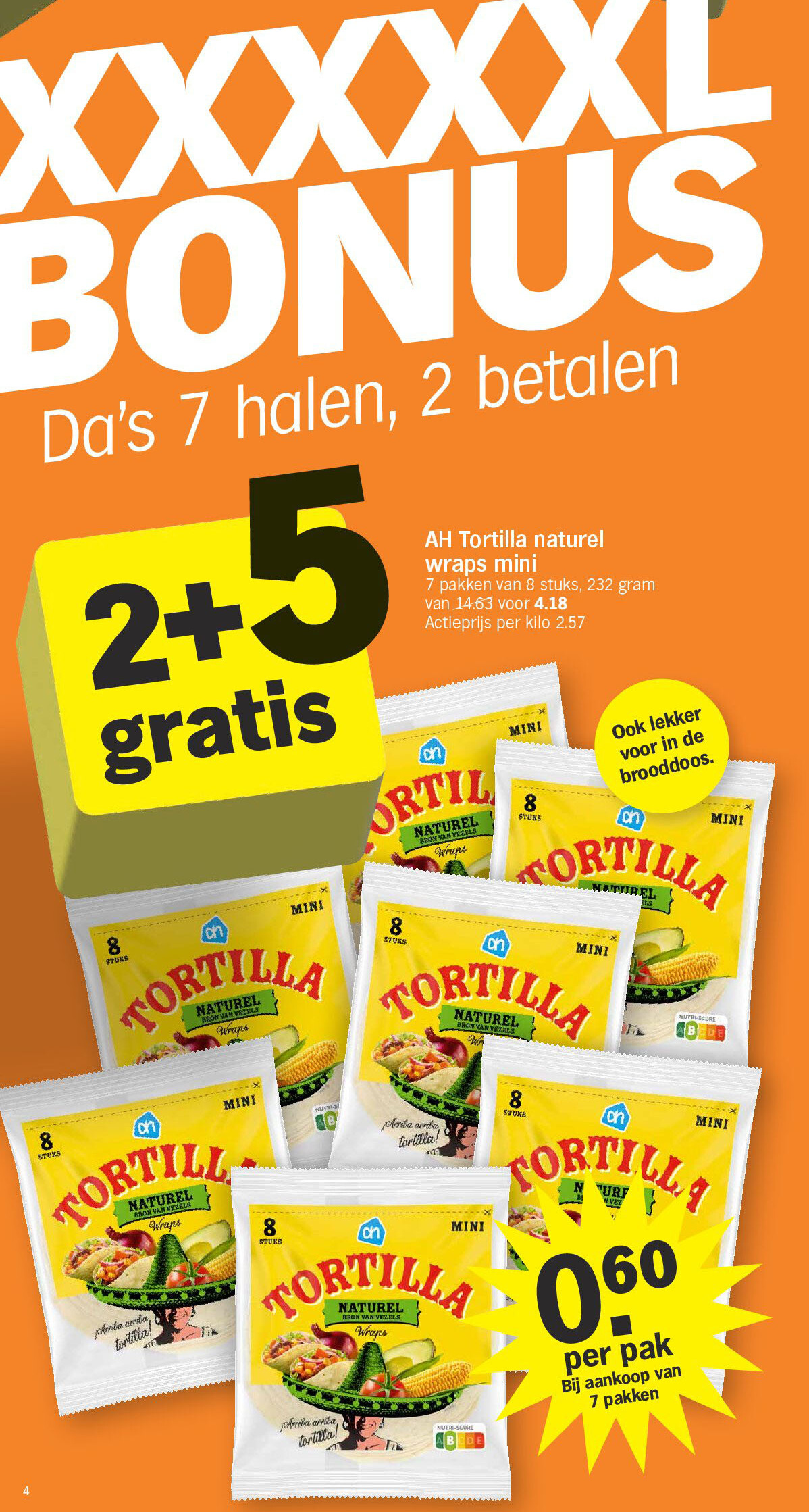 AH Tortilla naturel wraps mini
