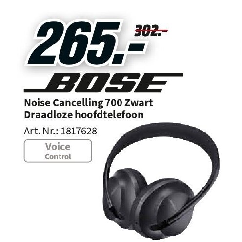 Noise Cancelling 700 Zwart Draadloze hoofdtelefoon