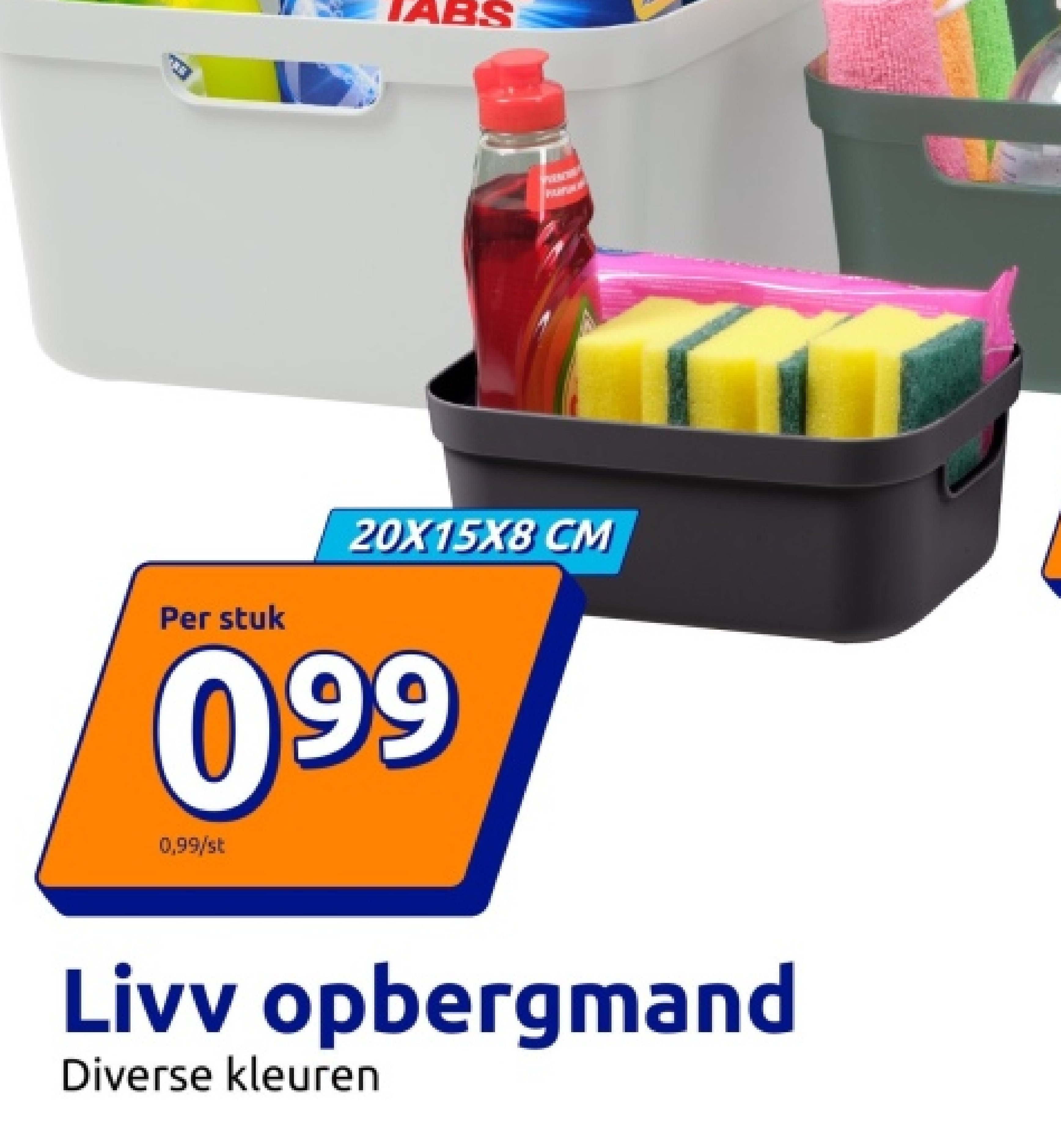Livv opbergmand 20X15X8 CM