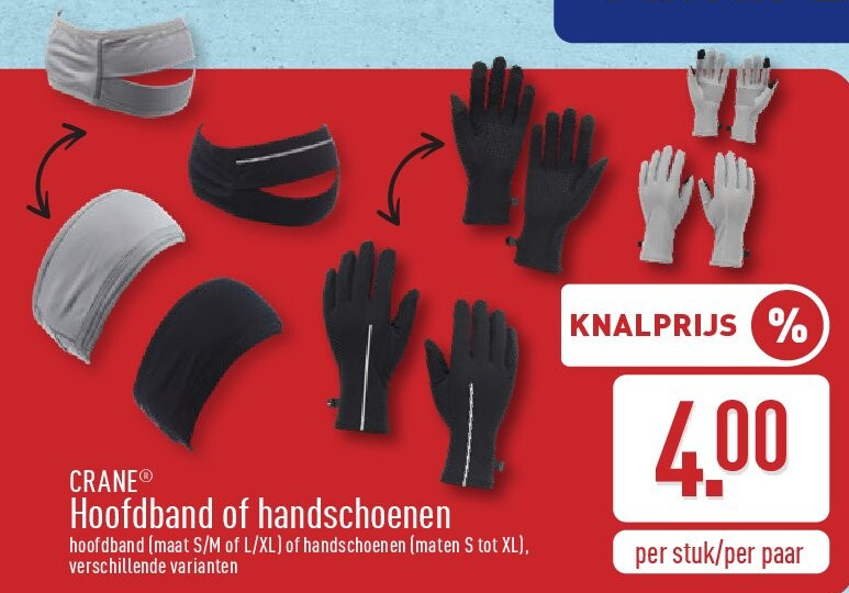 Hoofdband of handschoenen