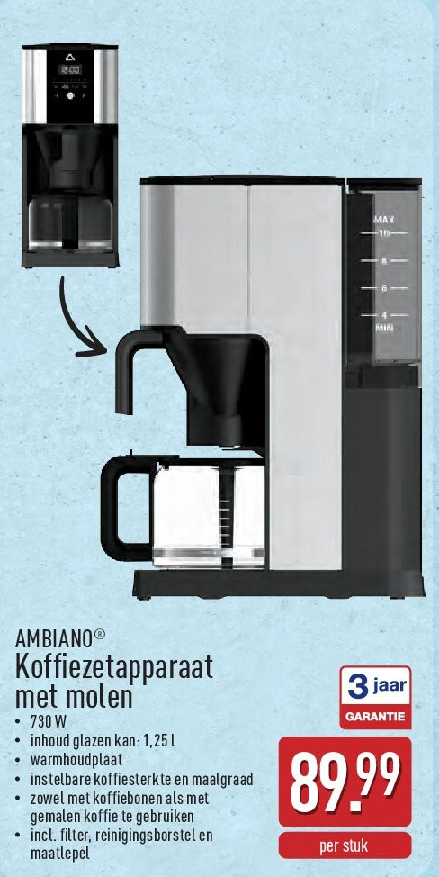 Koffiezetapparaat met molen
