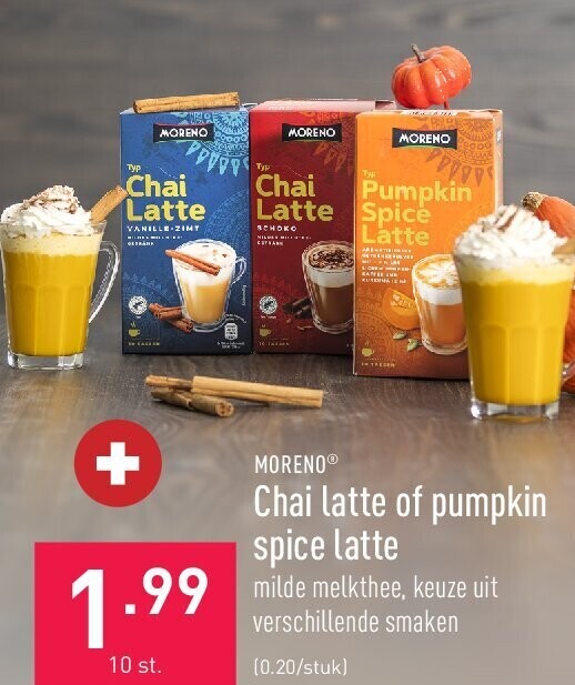Chai latte of pumpkin spice latte