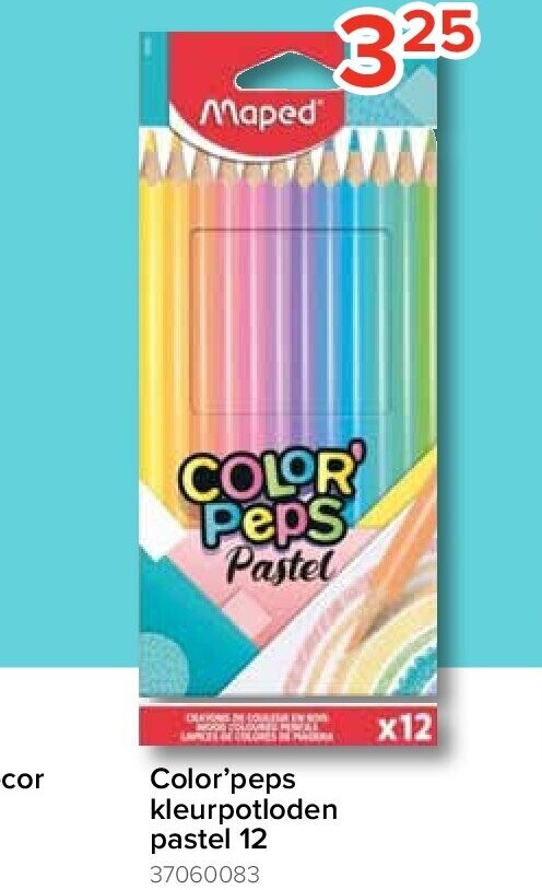 Color'peps kleurpotloden Pastel 12