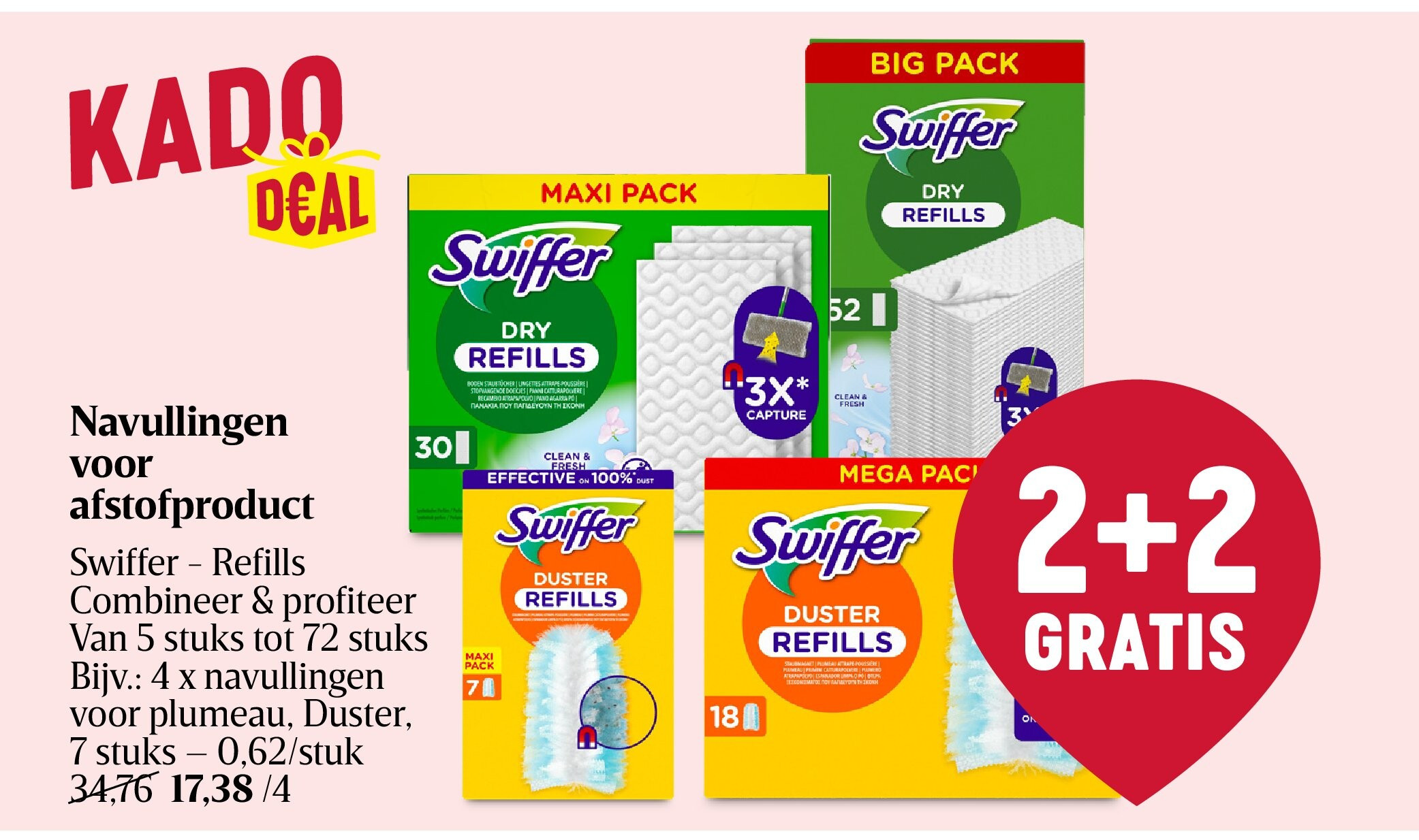 Navullingen voor afstofproduct