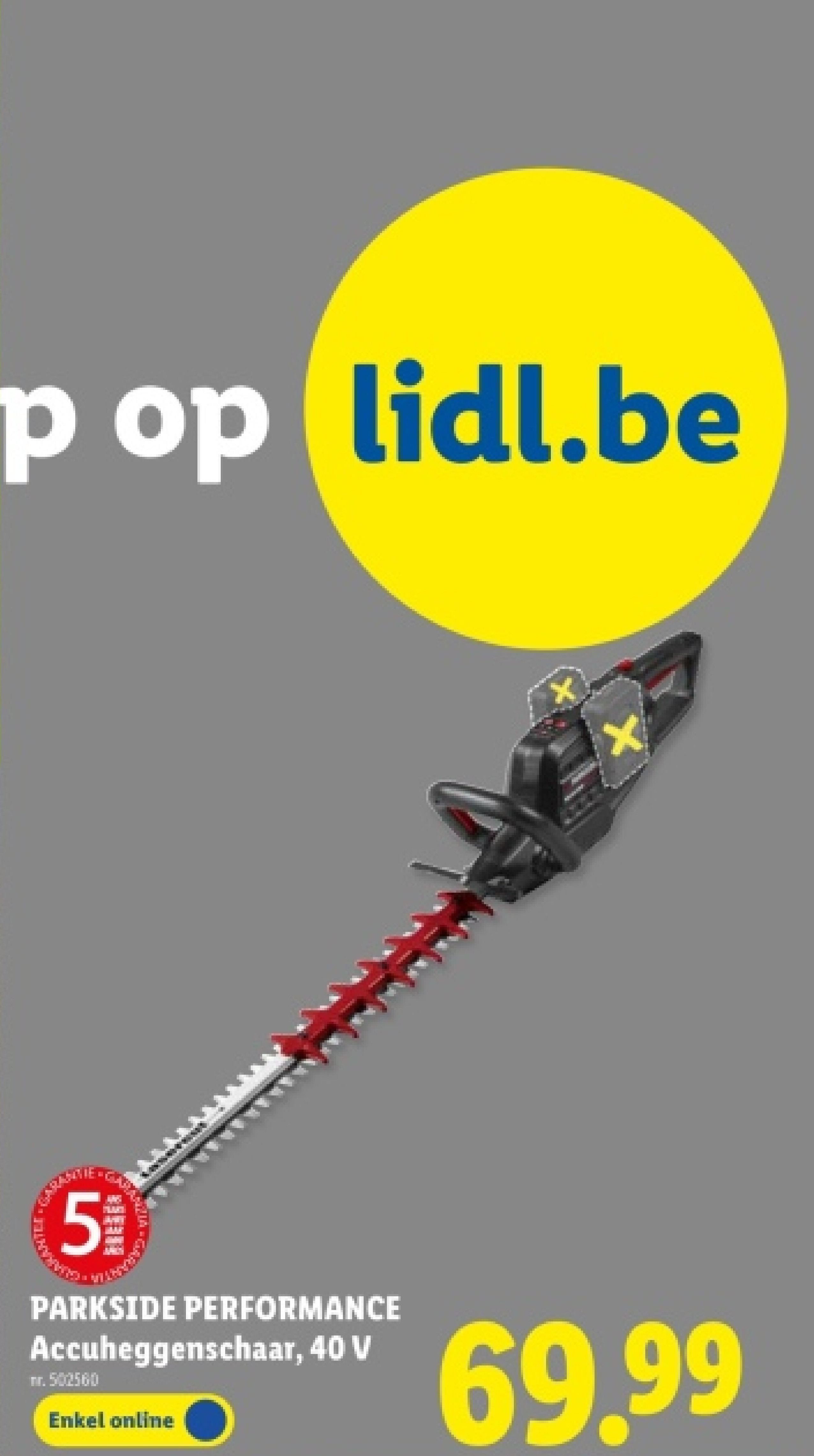 Accuheggenschaar, 40 V