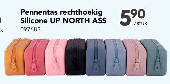 Pennentas rechthoekig Silicone UP NORTH ASS
