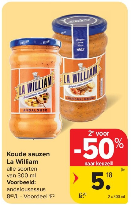 Koude sauzen La William