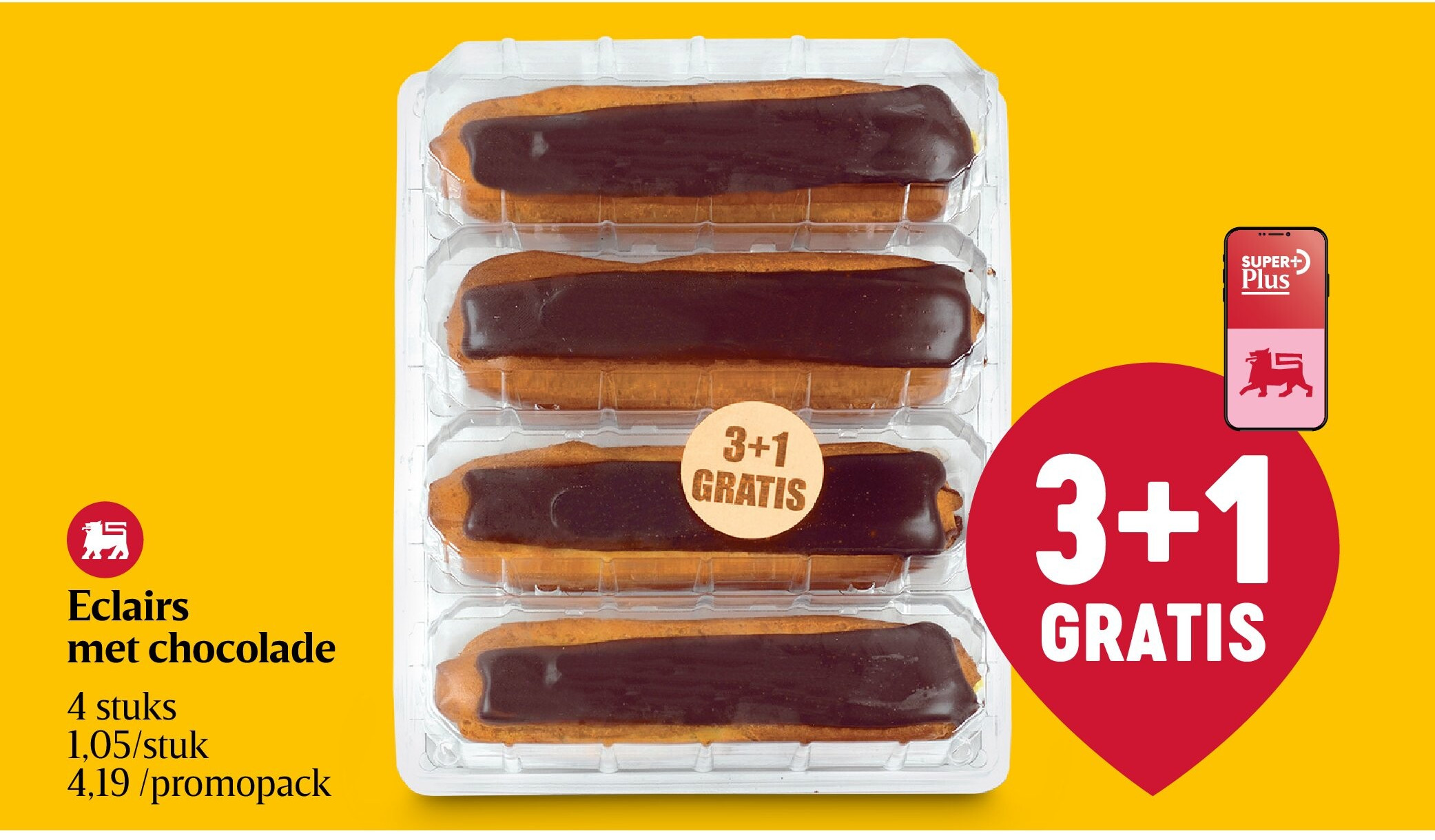 Eclairs met chocolade