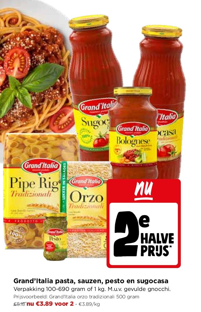 Grand’Italia pasta, sauzen, pesto en sugocasa