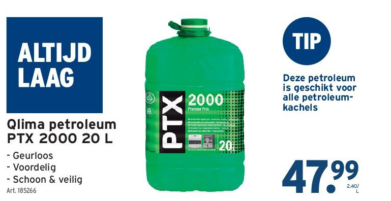 Qlima petroleum PTX 2000 20 L