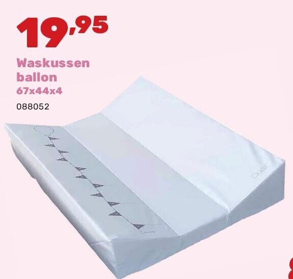 Waskussen ballon 67x44x4