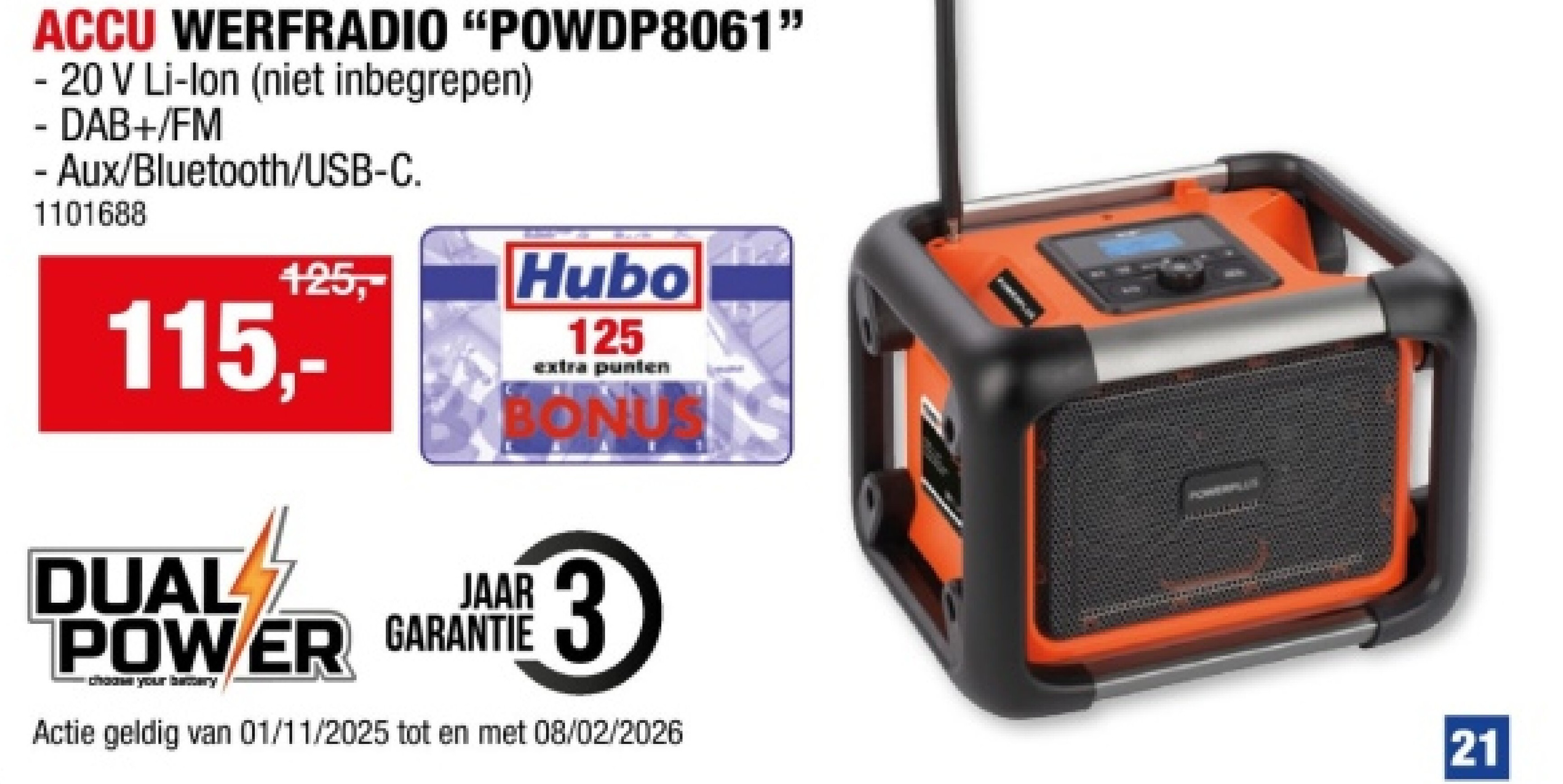 ACCU WERFRADIO "POWDP8061"