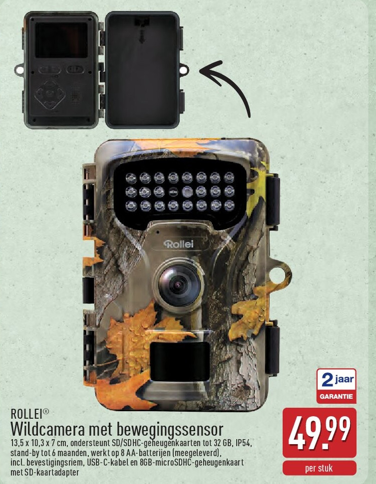 Wildcamera met bewegingssensor