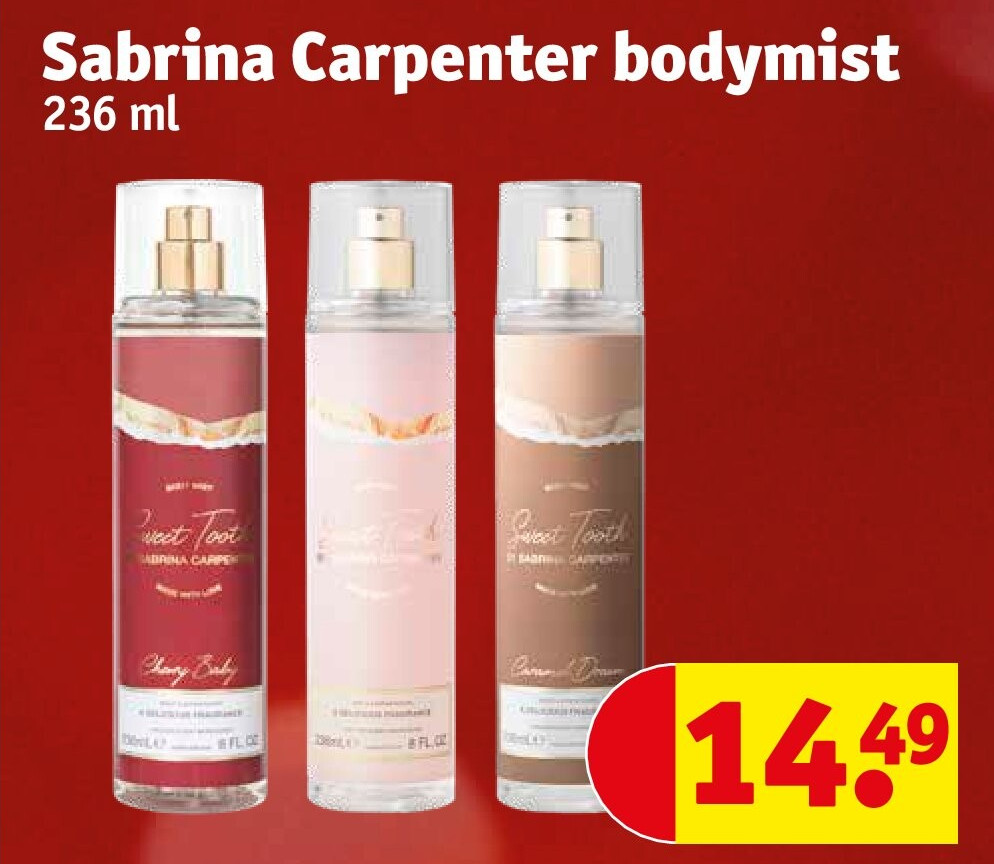 Sabrina Carpenter bodymist