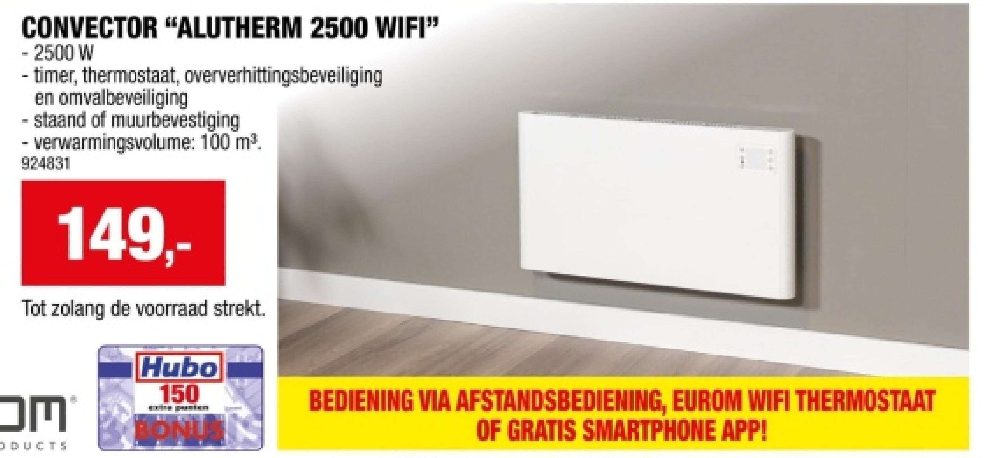 CONVECTOR “ALUTHERM 2500 WIFI"