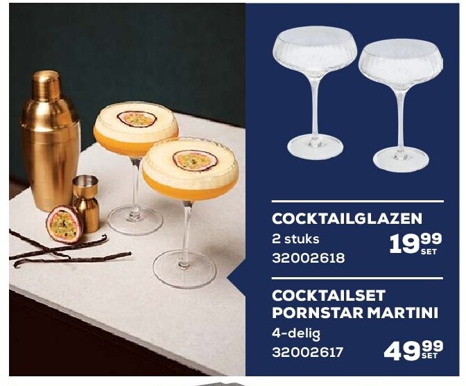 COCKTAILGLAZEN 2 stuks