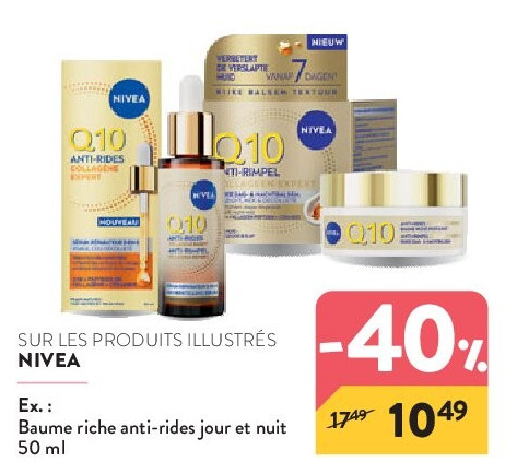 SUR LES PRODUITS ILLUSTRÉS NIVEA