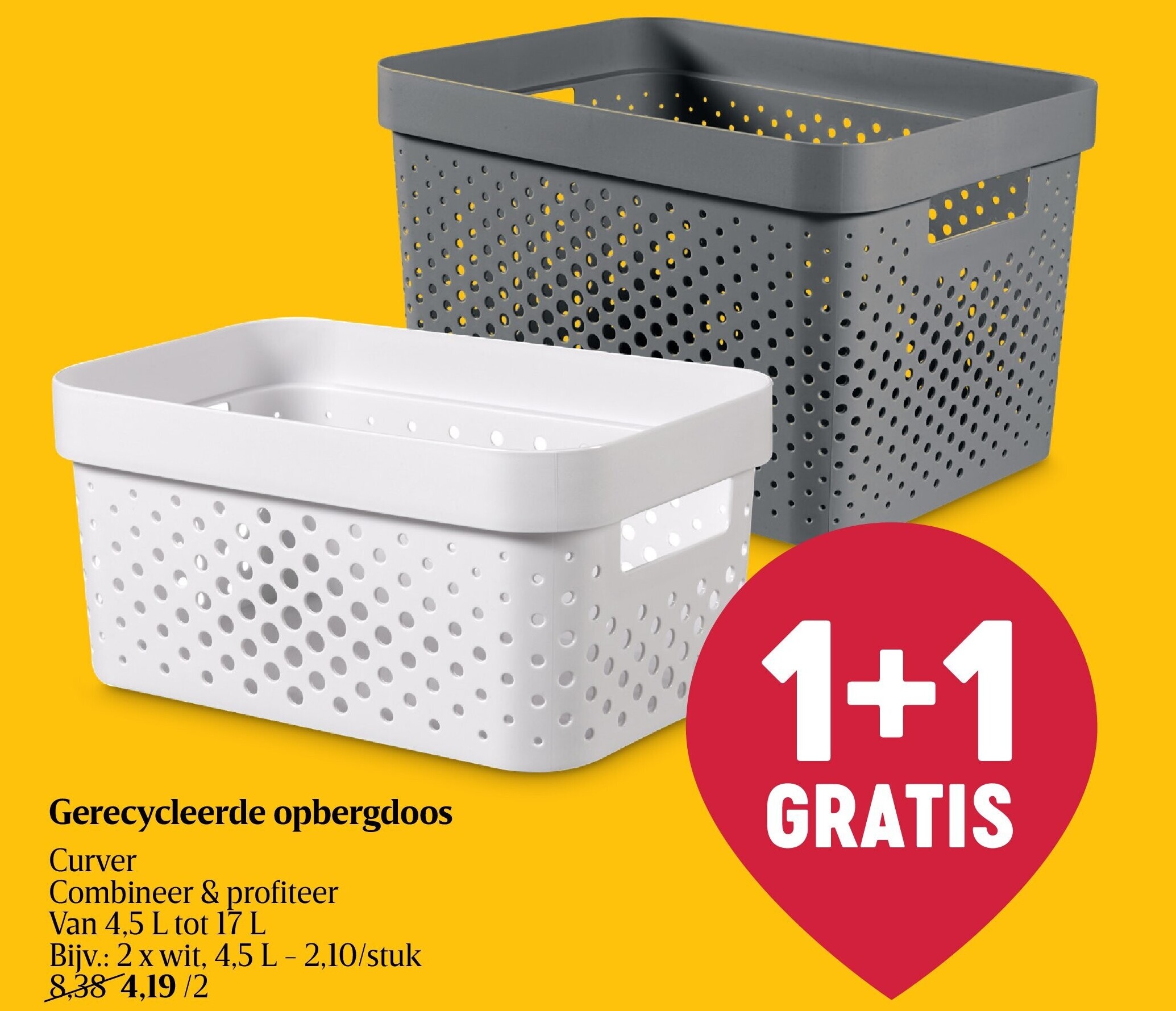 Gerecycleerde opbergdoos