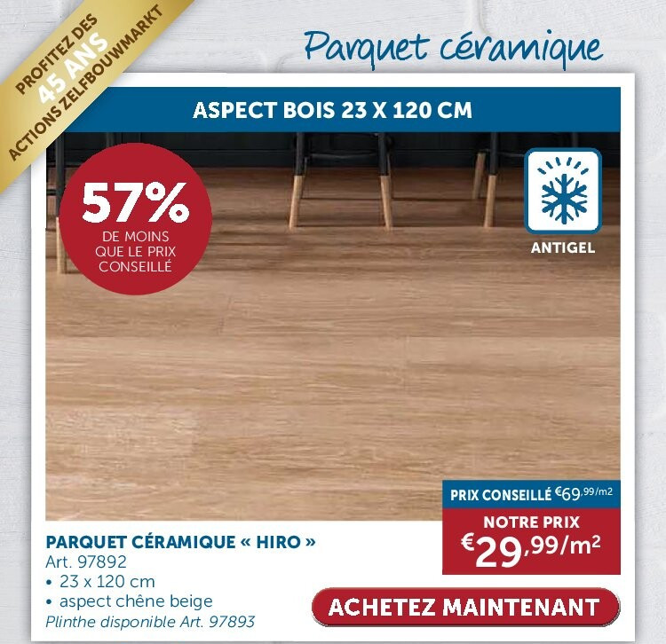 PARQUET CÉRAMIQUE « HIRO »