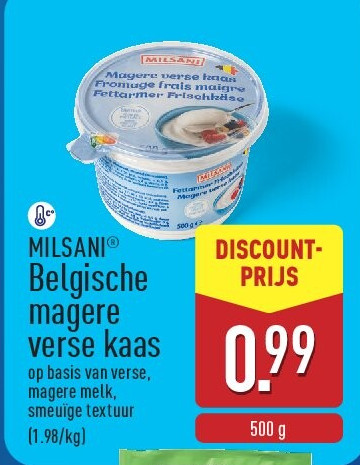 Belgische magere verse kaas