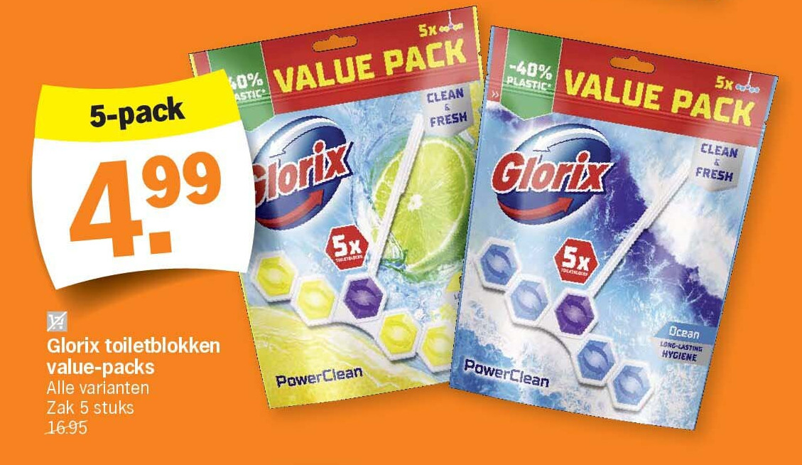 Glorix toiletblokken value-packs