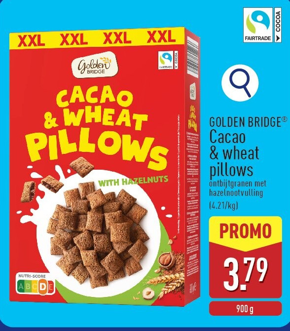 Cacao & wheat pillows