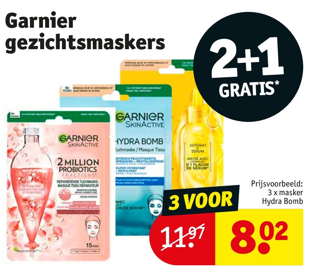 Garnier gezichtsmaskers