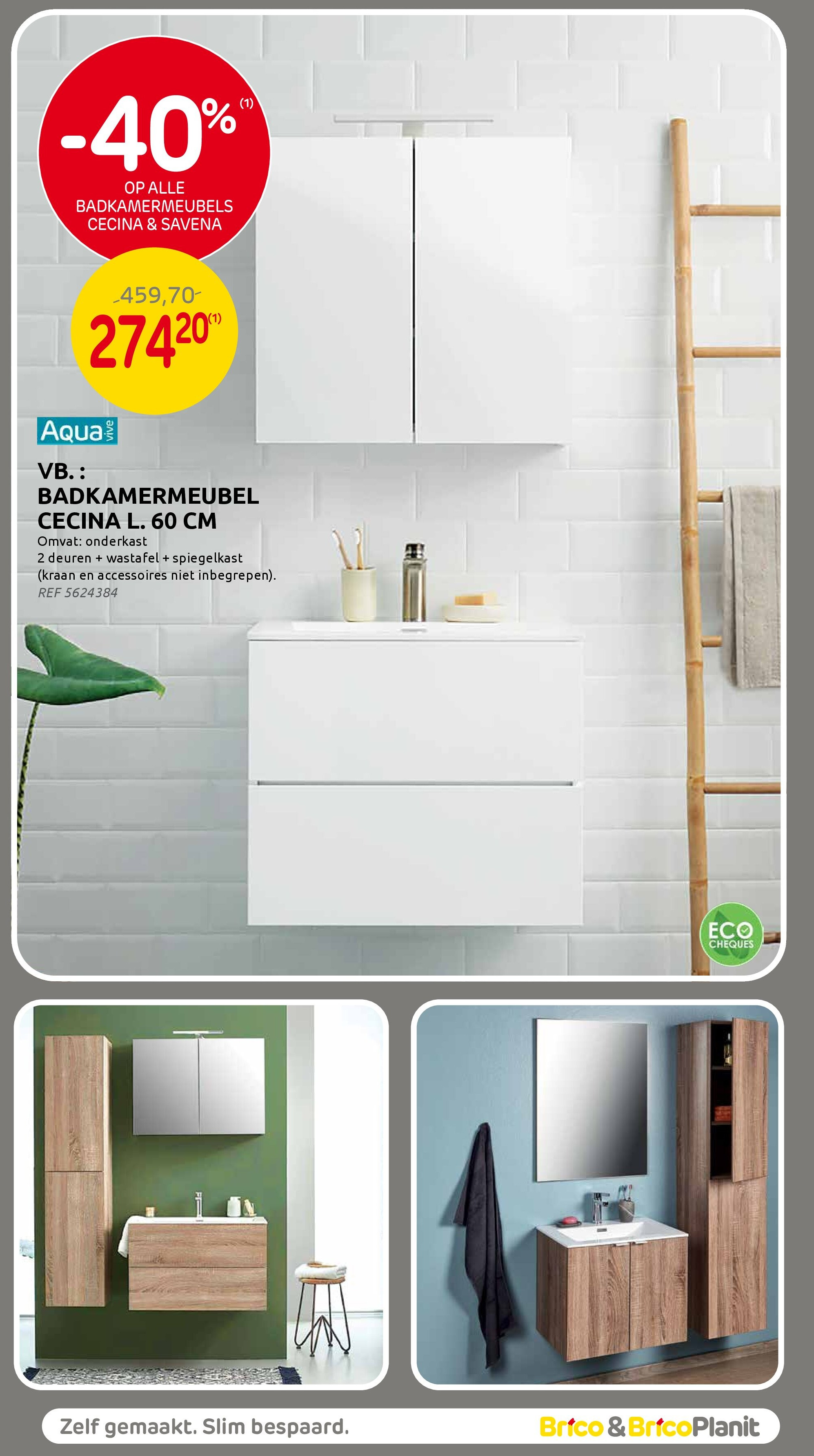 Badkamermeubel Cecina L. 60 cm
