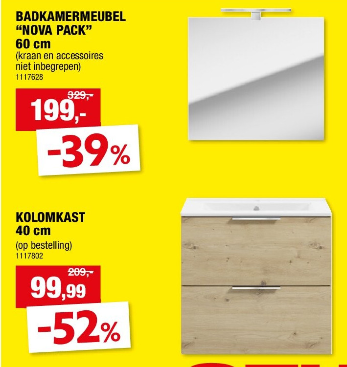 BADKAMERMEUBEL “NOVA PACK” 60 cm