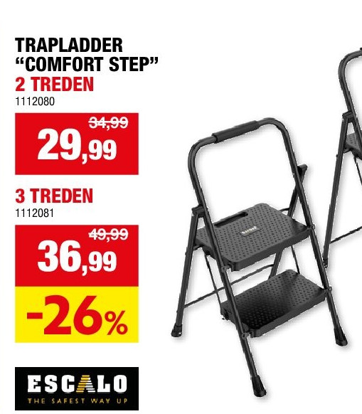 TRAPLADDER “COMFORT STEP” 2 TREDEN