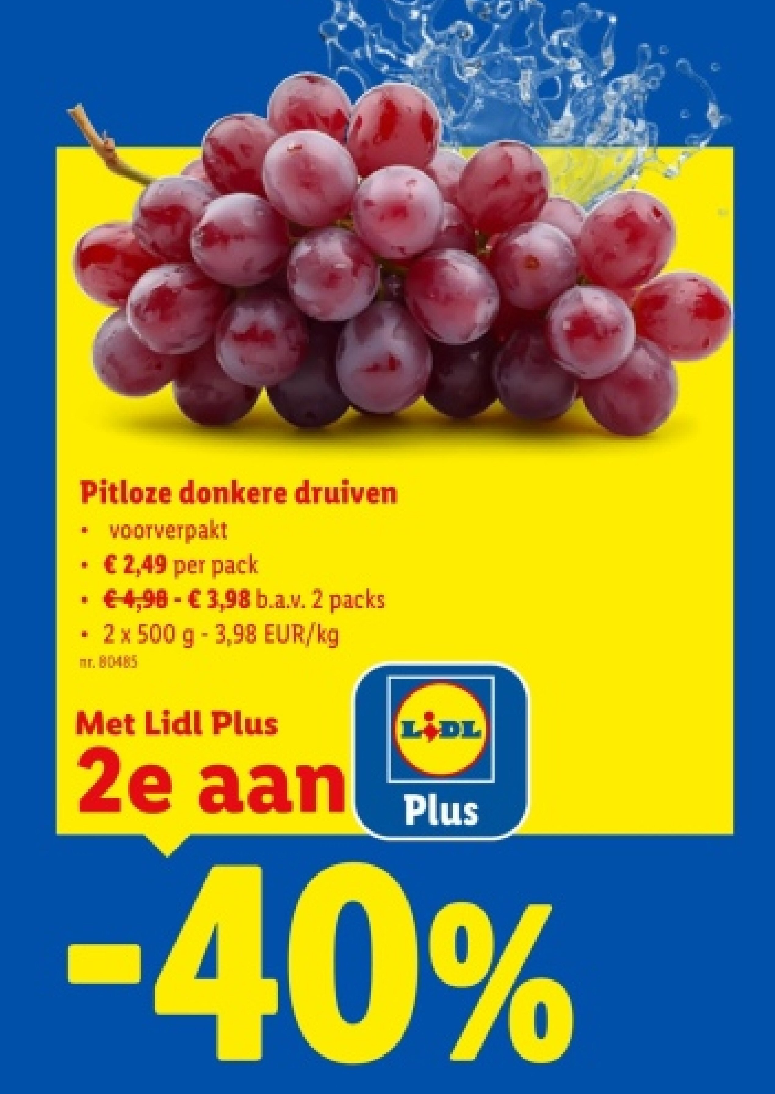 Pitloze donkere druiven