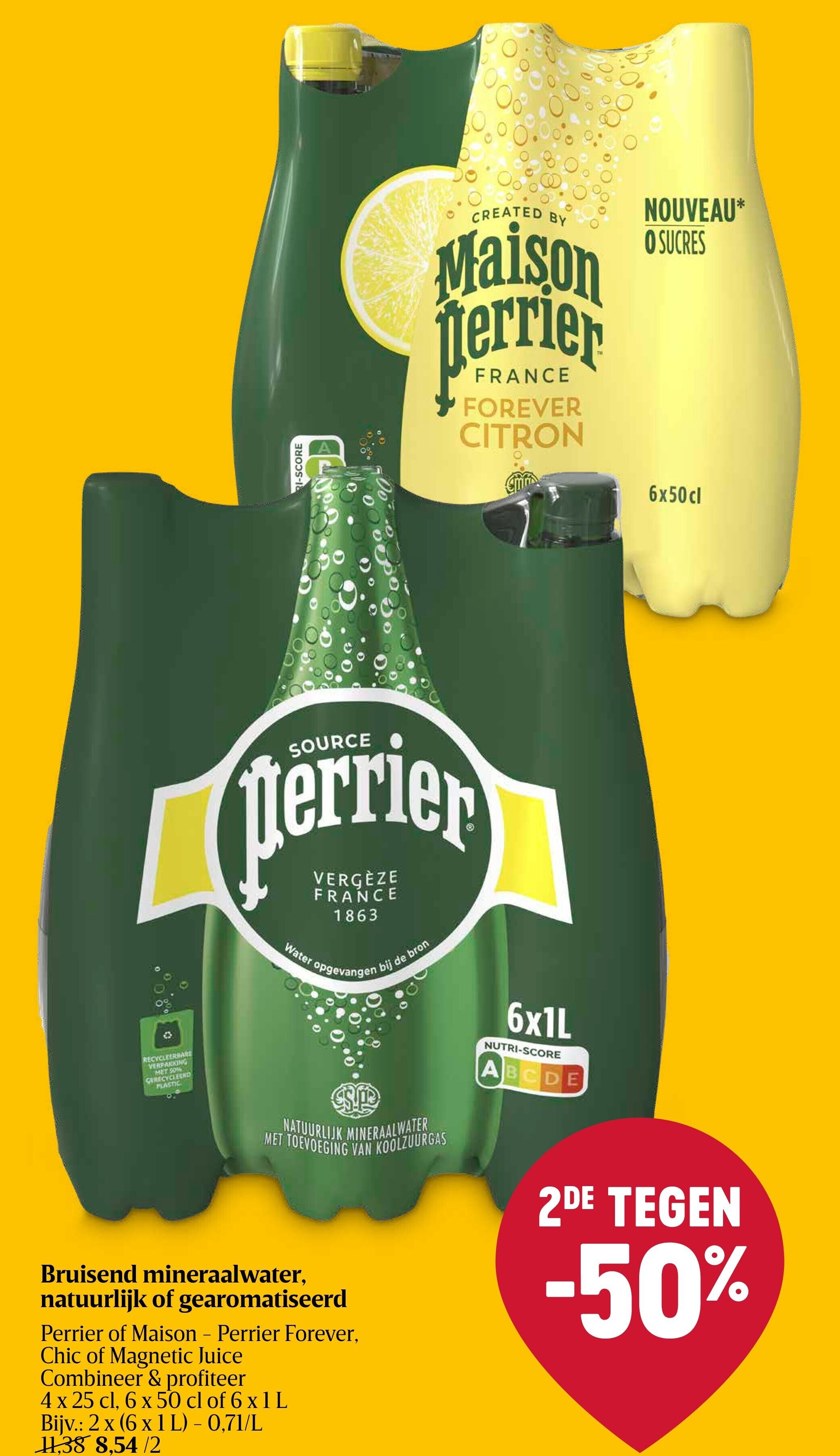 Bruisend mineraalwater, natuurlijk of gearomatiseerd