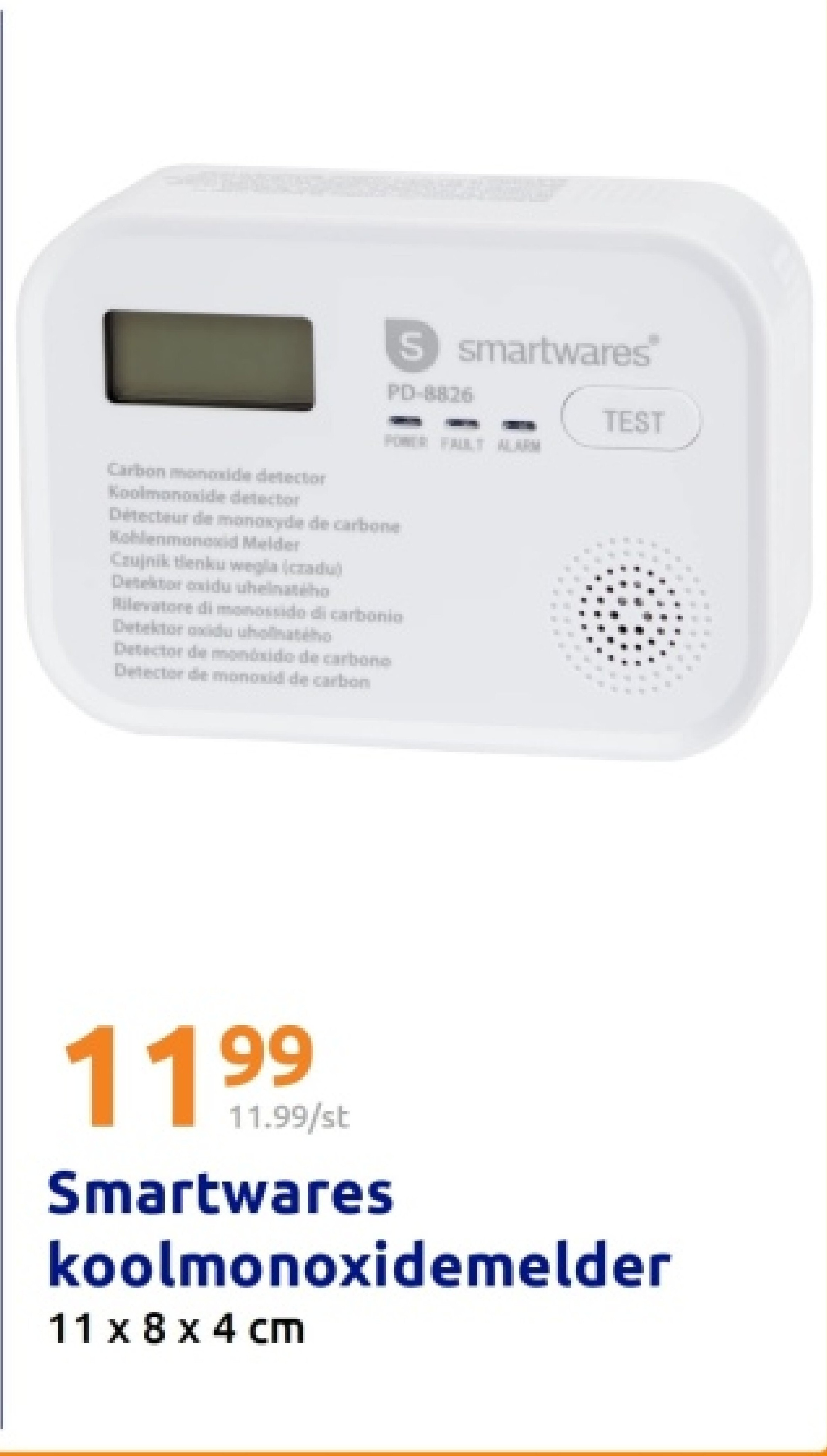 Smartwares koolmonoxidemelder