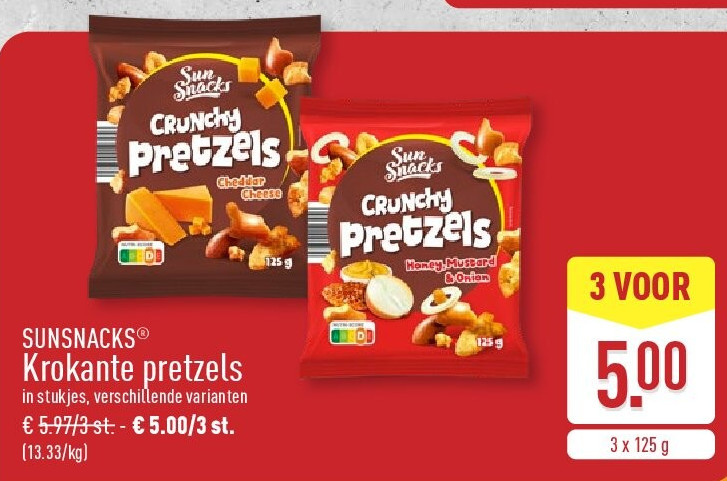Krokante pretzels