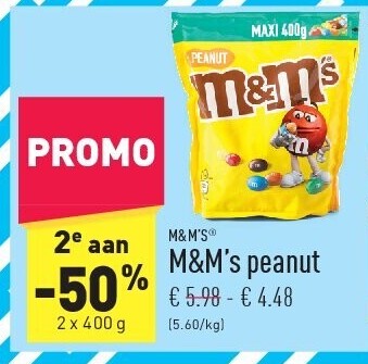 M&M’s peanut