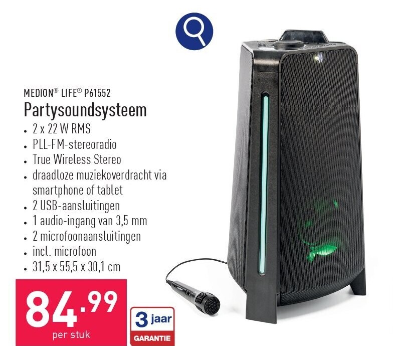 Partysoundsysteem