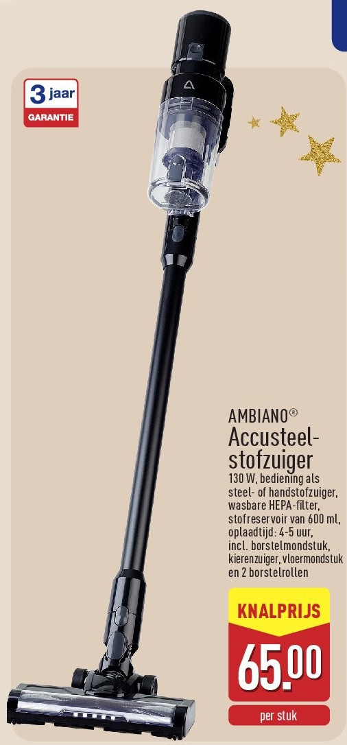 Accusteel­ stofzuiger